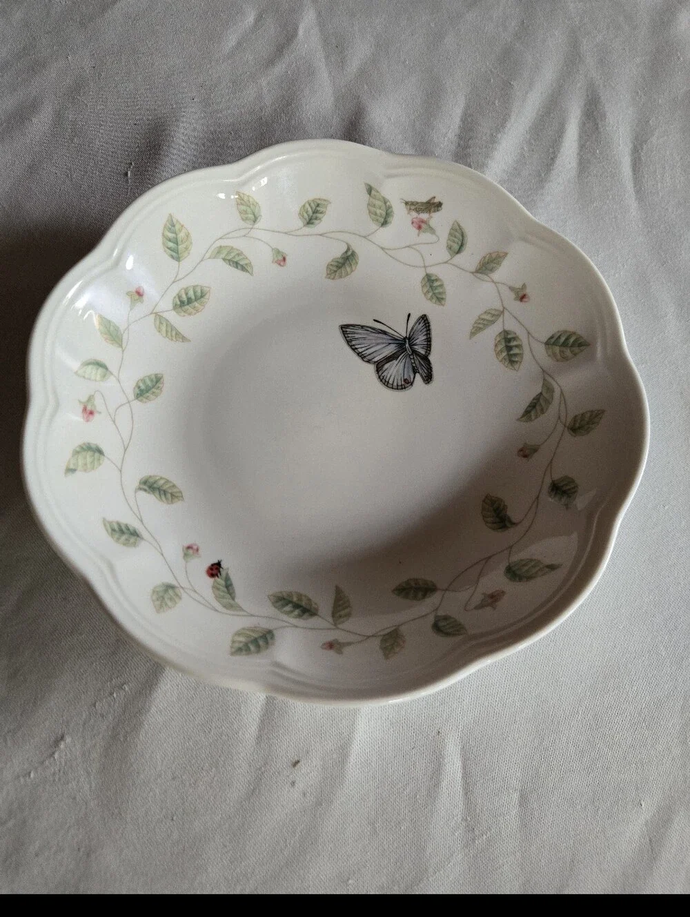 Lenox Butterfly Meadow Soup Or Pasta Bowl 8.75